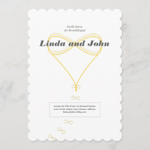 Faire-part de mariage d'amour infini