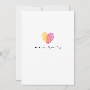 Faire-part de mariage d'amour marquée