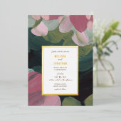 Faire-part de mariage d'amour peint (Debout devant)