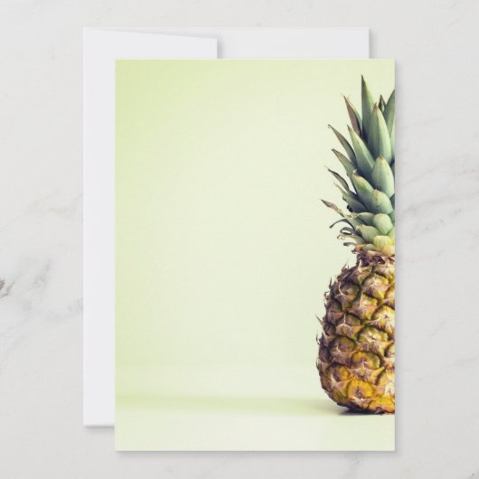 Faire-part de mariage d'ananas tropical (Dos)