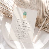 Faire-part de mariage d'ananas vintage