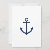 Faire-part de mariage d'Ancre bleu marine (Dos)