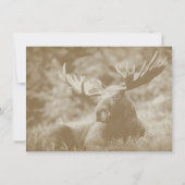 Faire-part de mariage d'andouillers de faune de (Dos)