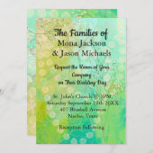 Faire-part de mariage dans Designer Green (Devant / Derrière)