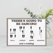 Faire-Part de Mariage Danse Enregistrer la Date (Debout devant)