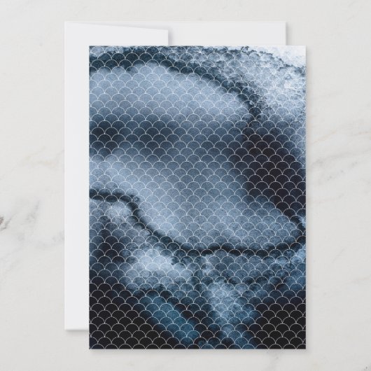 Faire-part de mariage d'aquarelle (Dos)