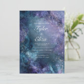 Faire-part de mariage d'aquarelle (Debout devant)