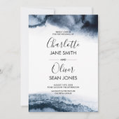 Faire-part de mariage d'aquarelle (Devant)