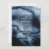 Faire-part de mariage d'aquarelle (Devant)