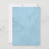 Faire-part de mariage d'aquarelle bleu (Dos)