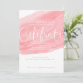 Faire-part de mariage d'aquarelle - Brosse de cora (Debout devant)