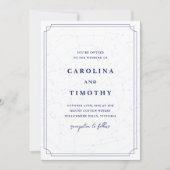 Faire-part de mariage d'aquarelle céleste du ciel (Devant)