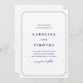 Faire-part de mariage d'aquarelle céleste du ciel (Devant / Derrière)