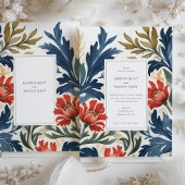 Faire-part de mariage d'aquarelle contemporaine