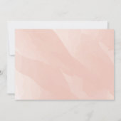 Faire-part de mariage d'aquarelle de corail (Dos)