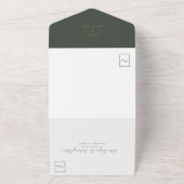 Faire-part de mariage d'aquarelle de forêt (Dehors)