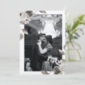 Faire-part de mariage d'aquarelle de la photo de S (Debout devant)