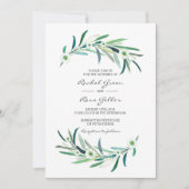 Faire-part de mariage d'aquarelle fleurie d'Eucaly (Devant)