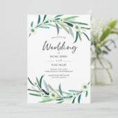 Faire-part de mariage d'aquarelle fleurie d'Eucaly (Debout devant)