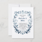 Faire-part de mariage d'aquarelle florale classiqu (Devant)