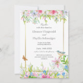 Faire-part de mariage d'aquarelle Lilies (Devant)