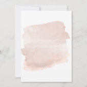 Faire-part de mariage d'aquarelle photo virtuelle (Dos)
