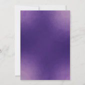 Faire-part de mariage d'aquarelle pourpre d'Eggpla (Dos)