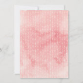 Faire-part de mariage d'aquarelle rose pâle (Dos)