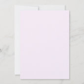 Faire-part de mariage d'aquarelle Rose violet (Dos)