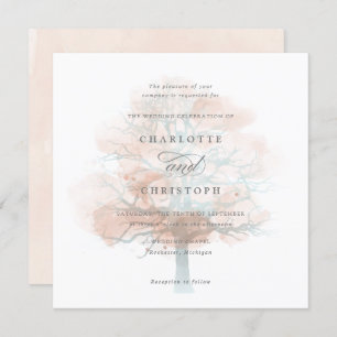 Faire-part de mariage d'arbre