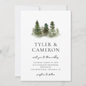 Faire-part de mariage d'arbre simple (Devant)