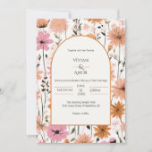 Faire-part de mariage d'arc floral (Devant)