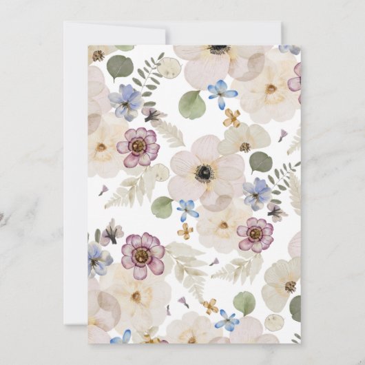 Faire-part de mariage d'arc floral (Dos)