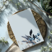 Faire-part de mariage d'arc floral hiver gelé