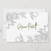 Faire-part de mariage d'arc miniature photo (Dos)