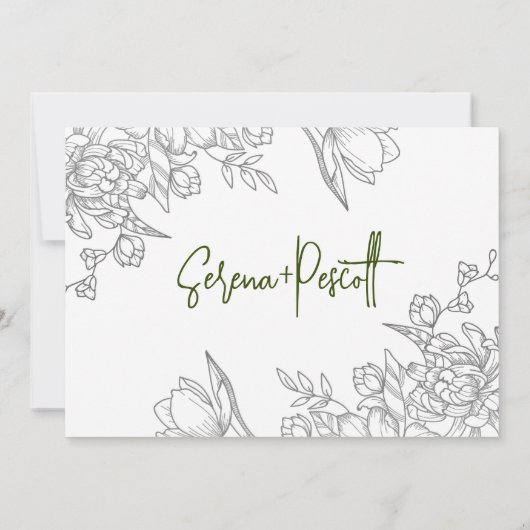 Faire-part de mariage d'arc miniature photo (Dos)