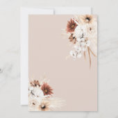 Faire-part de mariage d'arc moderne Boho (Dos)