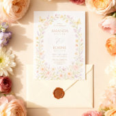 Faire-part de mariage d'arche florale souple
