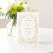 Faire-part de mariage d'arche florale souple
