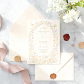 Faire-part de mariage d'arche florale souple