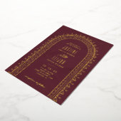 Faire-part de mariage d'arche ornée d'huile - Maro (Rotation)