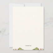 Faire-part de mariage d'arche romantique aquarelle (Dos)