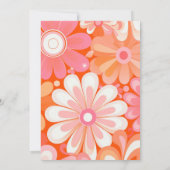 Faire-part de mariage d'arche rose rétro (Dos)