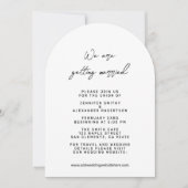 Faire-part de mariage d'architecture moderne (Devant)