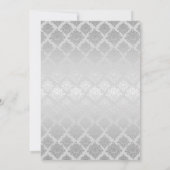 Faire-part de mariage d'argent gay élégant (Dos)