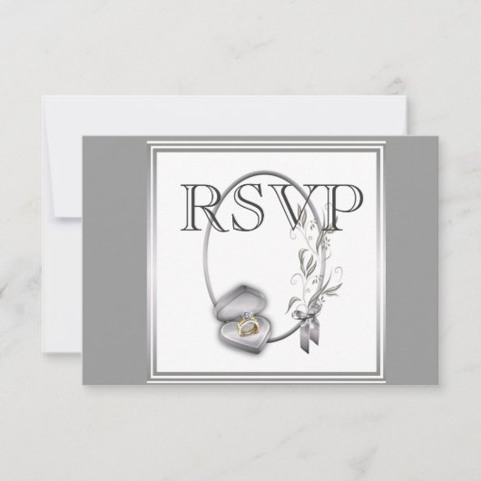Faire part de mariage d'argent Invitation Annonce (Devant)