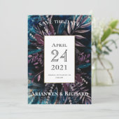 Faire-part de mariage Dark and Moody enregistrer l (Debout devant)