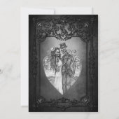 Faire-part de mariage Dark Gothic Halloween (Dos)
