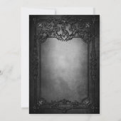 Faire-part de mariage Dark Gothic Halloween (Dos)
