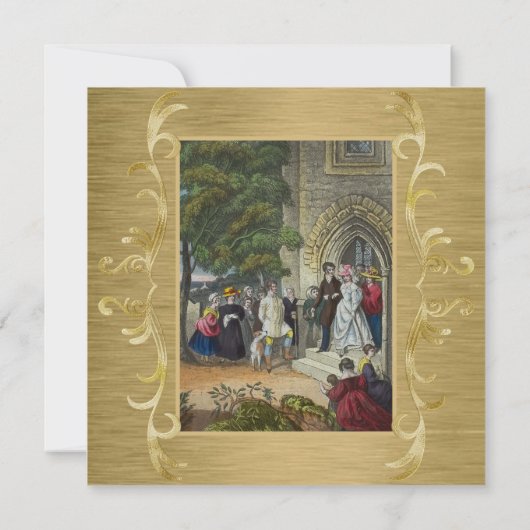 Faire-part de mariage d'art de mariée et de chambr (Dos)